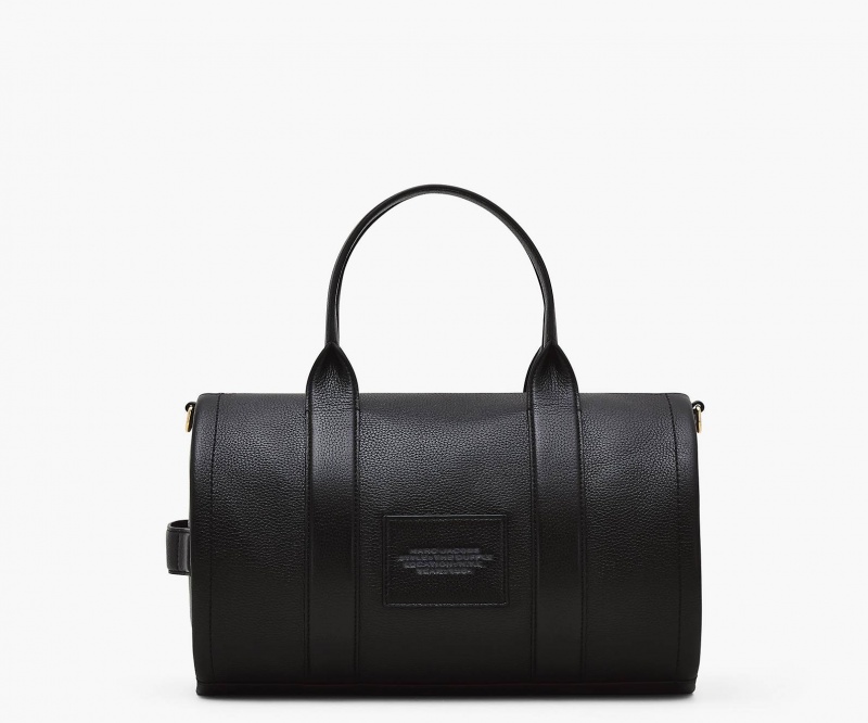 Marc Jacobs The Leather Large Duffle Black | USA_MJ63574