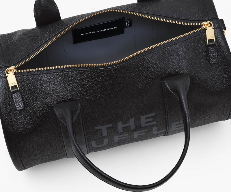 Marc Jacobs The Leather Large Duffle Black | USA_MJ63574