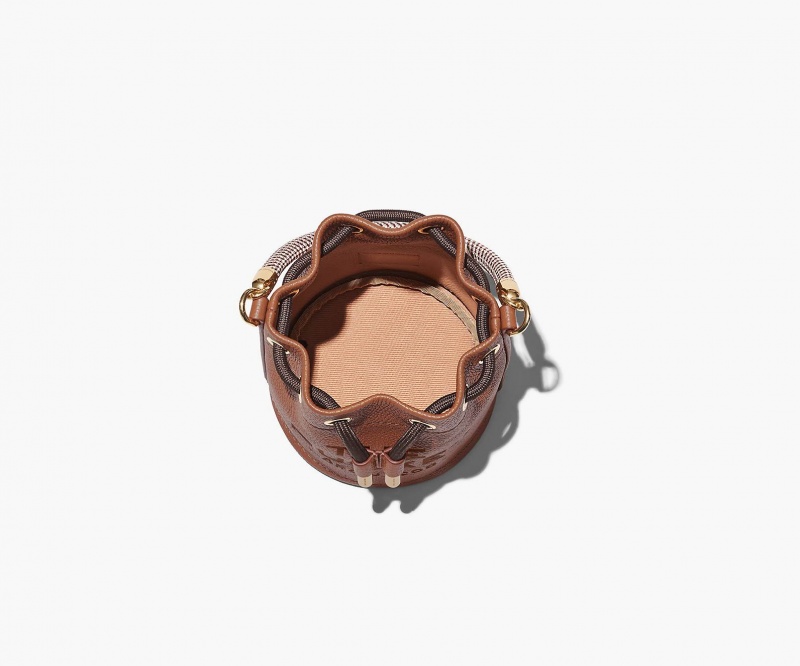 Marc Jacobs The Leather Mini Bucket Brown | USA_MJ75420