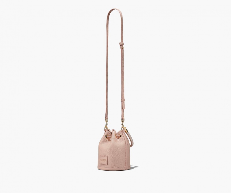 Marc Jacobs The Leather Mini Bucket Rose | USA_MJ16199