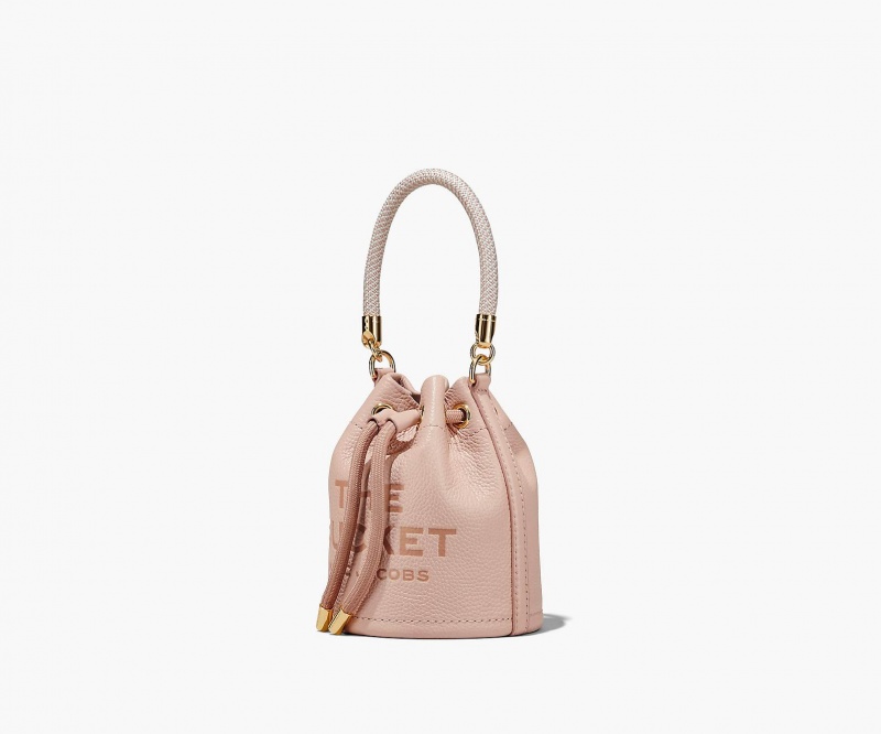 Marc Jacobs The Leather Mini Bucket Rose | USA_MJ41015