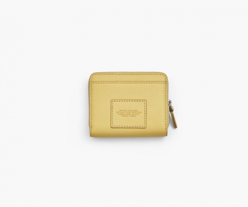 Marc Jacobs The Leather Mini Compact Yellow | USA_MJ31827