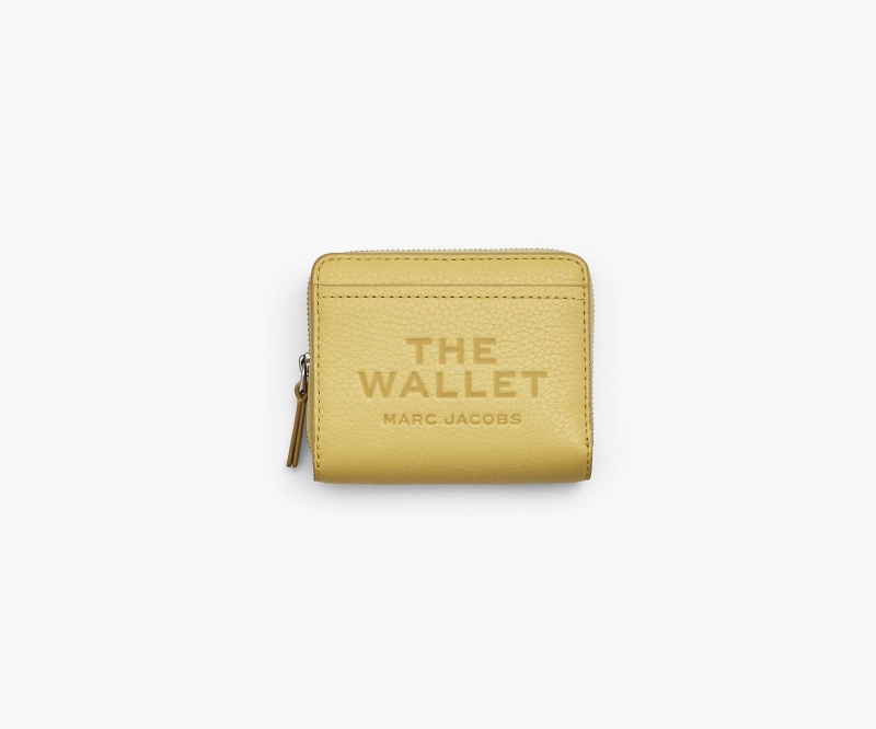 Marc Jacobs The Leather Mini Compact Yellow | USA_MJ31827