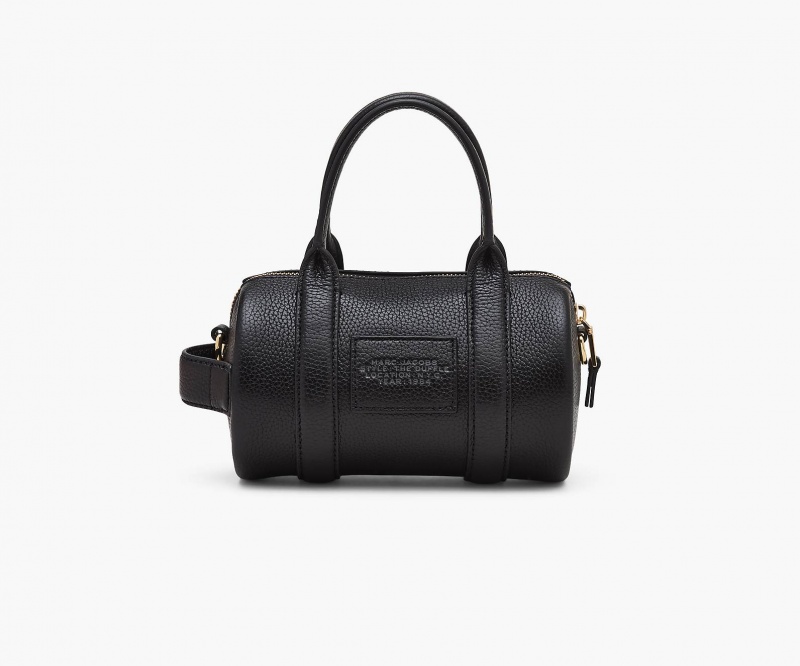 Marc Jacobs The Leather Mini Duffle Black | USA_MJ80532