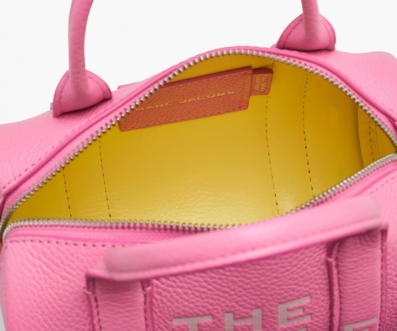 Marc Jacobs The Leather Mini Duffle Pink | USA_MJ16867