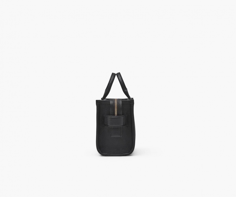 Marc Jacobs The Leather Mini Tote Black | USA_MJ15075