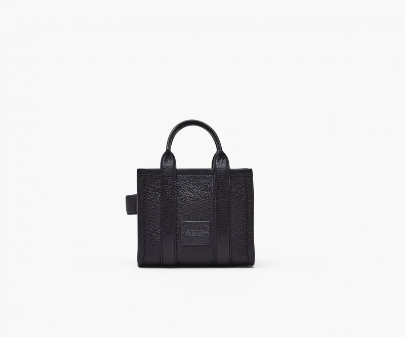 Marc Jacobs The Leather Mini Tote Black | USA_MJ15075