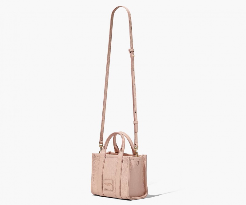 Marc Jacobs The Leather Mini Tote Rose | USA_MJ70879