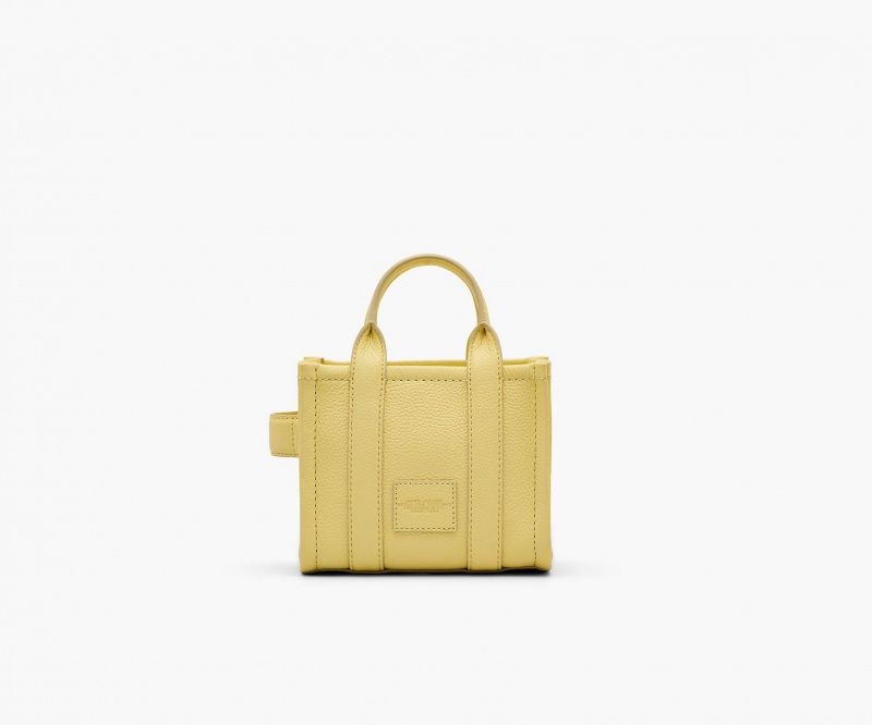 Marc Jacobs The Leather Mini Tote Yellow | USA_MJ25348