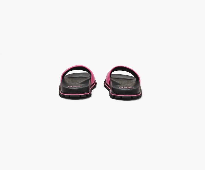 Marc Jacobs The Leather Slide Pink | USA_MJ30537