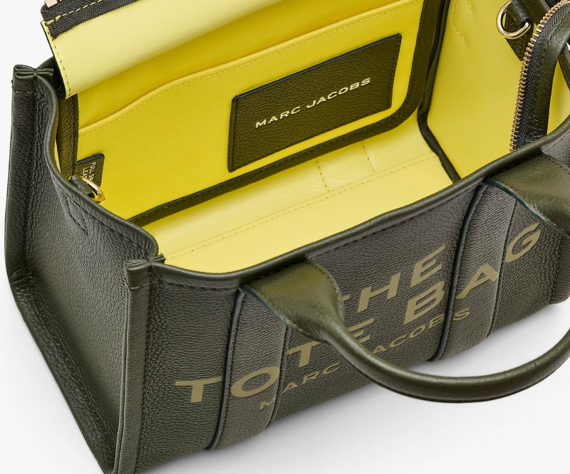 Marc Jacobs The Leather Small Black Yellow | USA_MJ54547