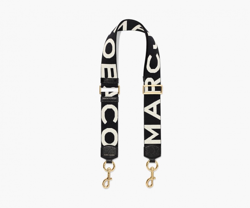 Marc Jacobs The Logo Webbing Black / White | USA_MJ79245