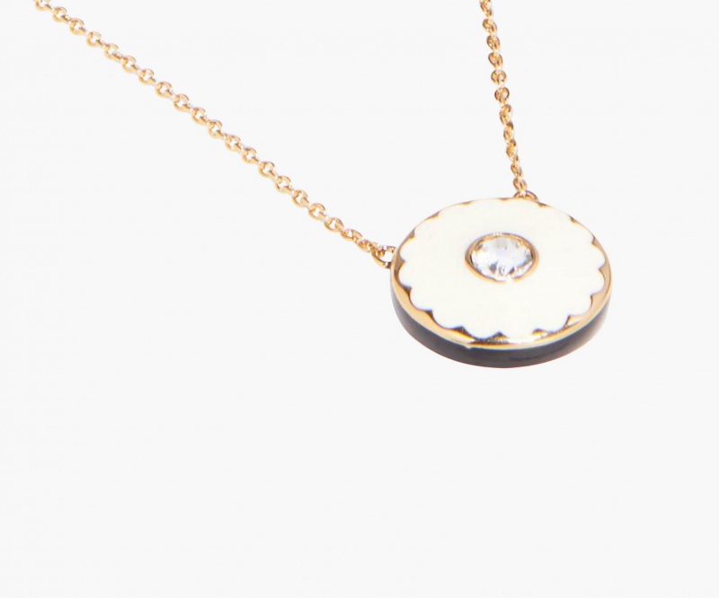 Marc Jacobs The Medallion Pendant Cream / Gold | USA_MJ59798