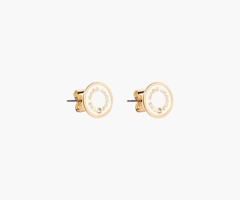 Marc Jacobs The Medallion Studs Cream | USA_MJ41750