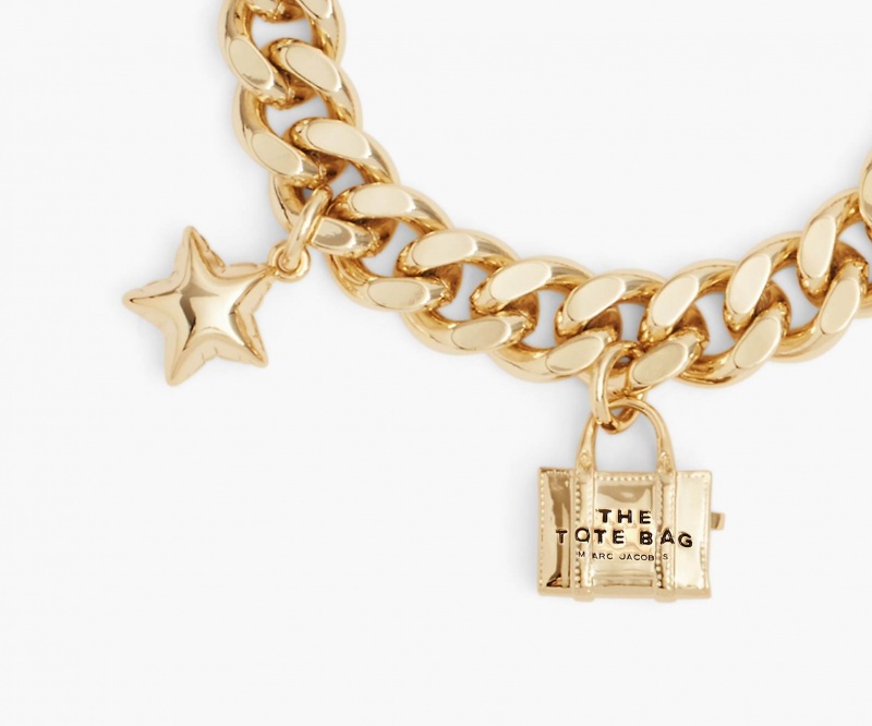 Marc Jacobs The Mini Icon Charm Light Gold | USA_MJ98521