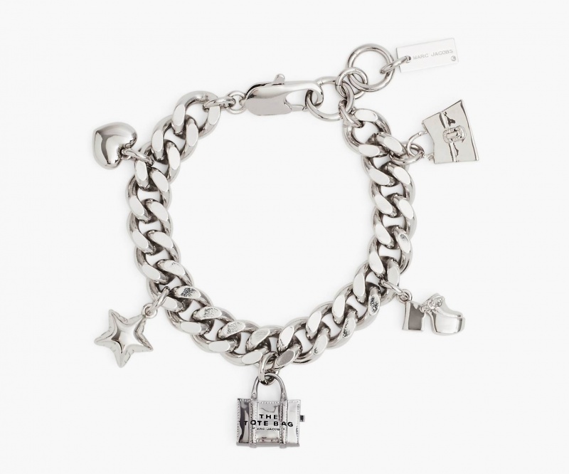 Marc Jacobs The Mini Icon Charm Light Silver | USA_MJ86556