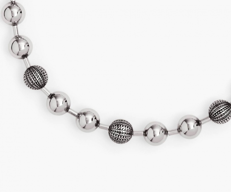 Marc Jacobs The Monogram Ball Chain Light Silver | USA_MJ20975