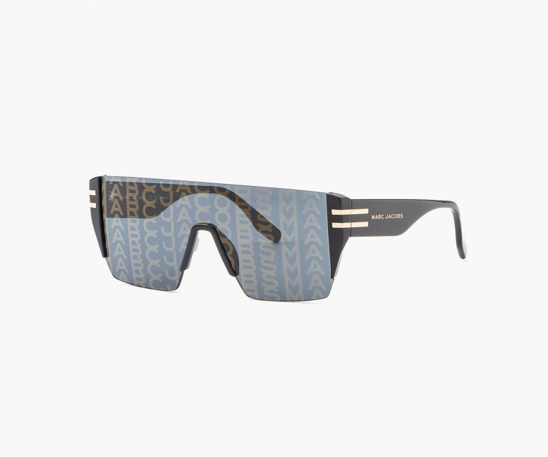 Marc Jacobs The Monogram Graphic Lens Black Multicolor | USA_MJ19327