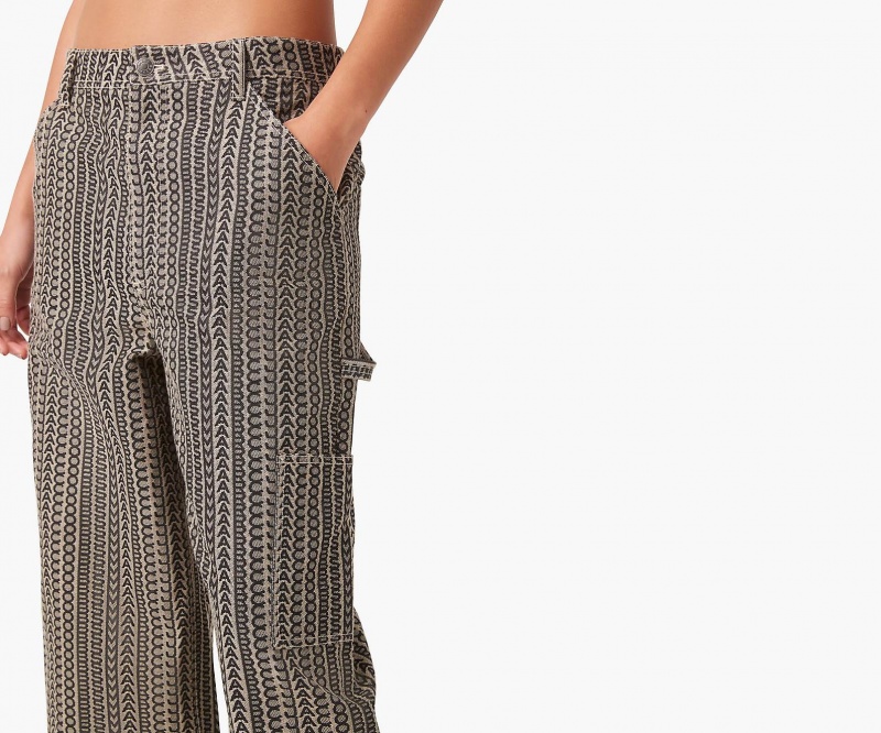 Marc Jacobs The Monogram Painters Pants Beige Multicolor | USA_MJ10378