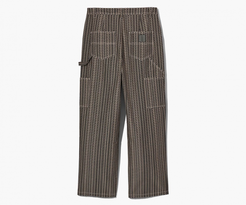 Marc Jacobs The Monogram Painters Pants Beige Multicolor | USA_MJ10378