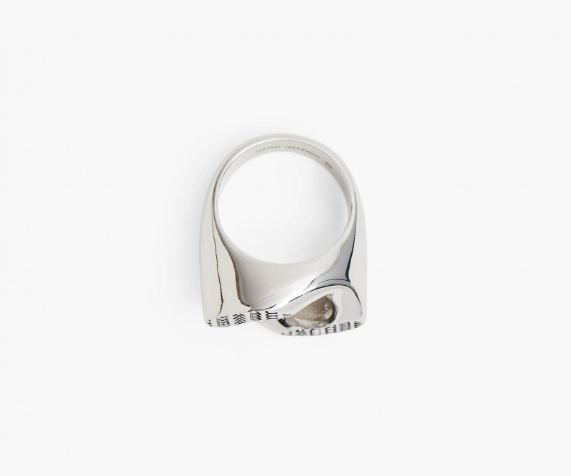 Marc Jacobs The Monogram Signet Light Silver | USA_MJ15439