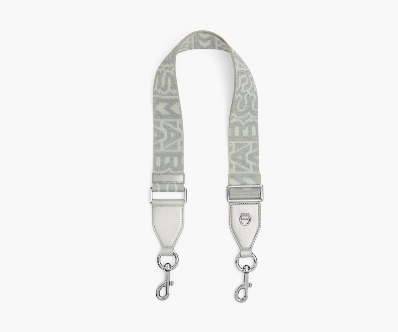 Marc Jacobs The Monogram Utility Webbing White / Silver | USA_MJ21548