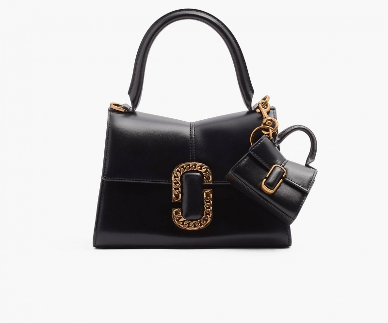 Marc Jacobs The Nano St. Marc Top Handle Black | USA_MJ29047