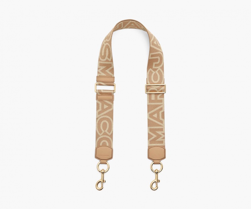 Marc Jacobs The Outline Logo Webbing Brown | USA_MJ90470