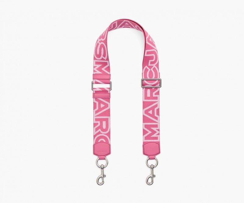 Marc Jacobs The Outline Logo Webbing Pink | USA_MJ71039