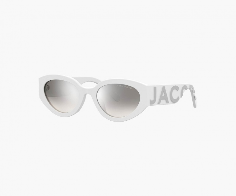 Marc Jacobs The Oval Mirrored White / Grey | USA_MJ75281