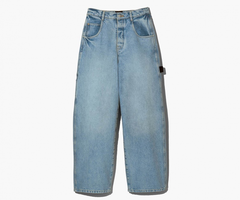 Marc Jacobs The Oversized Carpenter Jean Orange Blue | USA_MJ47368