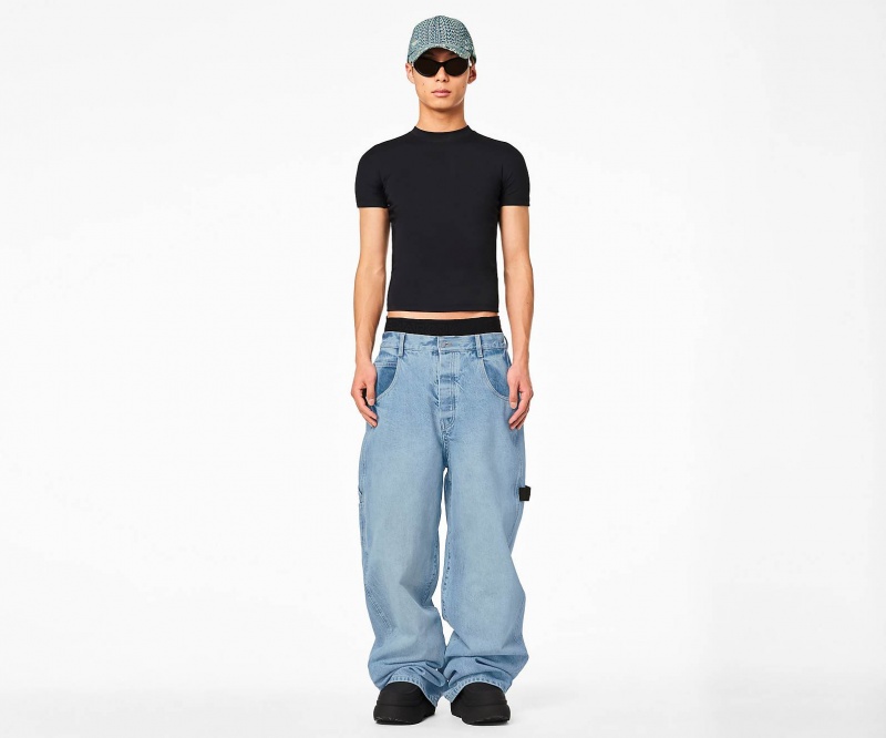 Marc Jacobs The Oversized Carpenter Jean Orange Blue | USA_MJ47368