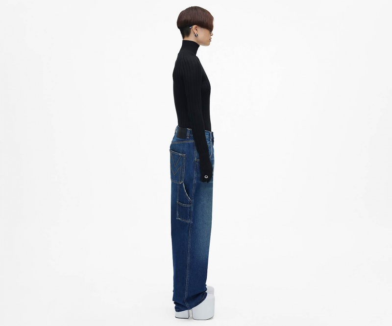 Marc Jacobs The Oversized Jeans Indigo | USA_MJ46920