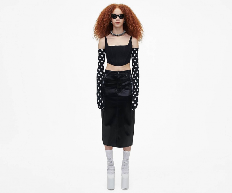 Marc Jacobs The Reflective Skirt Black | USA_MJ59458