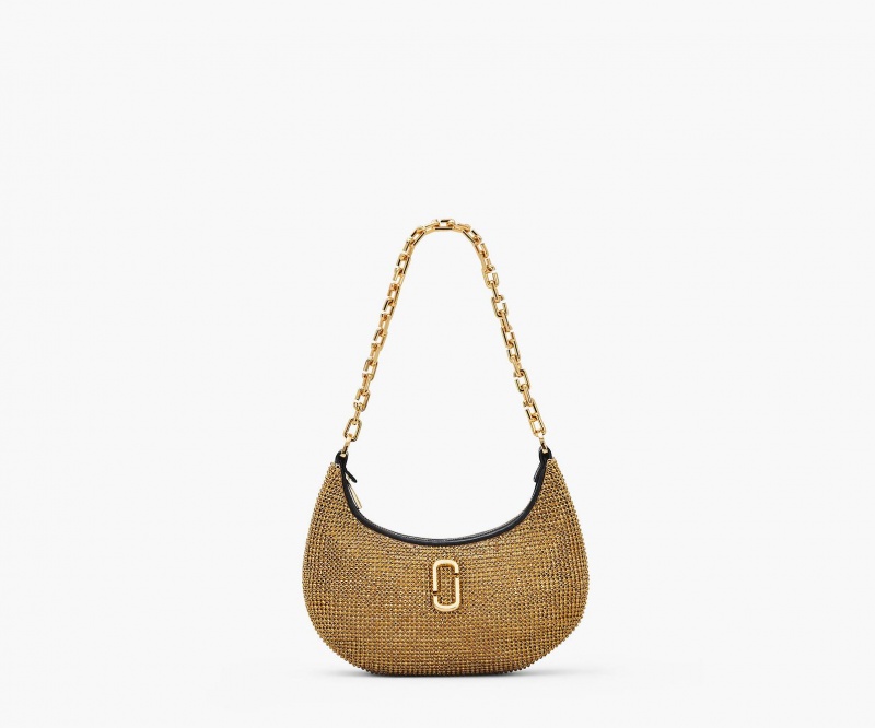 Marc Jacobs The Rhinestone Small Curve Gold | USA_MJ48051