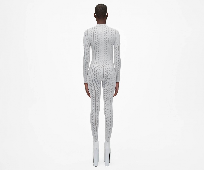 Marc Jacobs The Seamless Catsuit White | USA_MJ95396