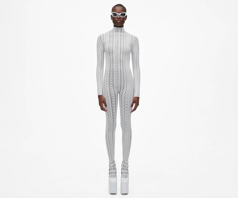 Marc Jacobs The Seamless Catsuit White | USA_MJ95396