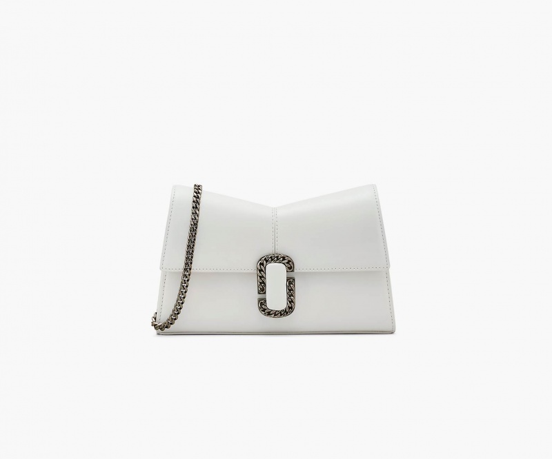 Marc Jacobs The St. Marc Chain Wallet White | USA_MJ43589