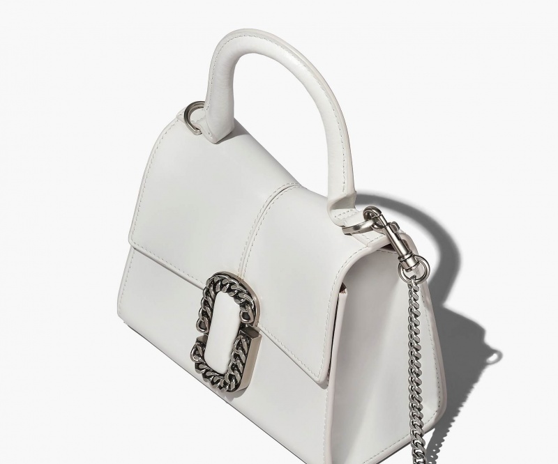 Marc Jacobs The St. Marc Mini Top Handle White | USA_MJ74078