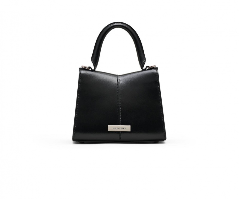 Marc Jacobs The St. Marc Mini Top Handle Black / Silver | USA_MJ20789